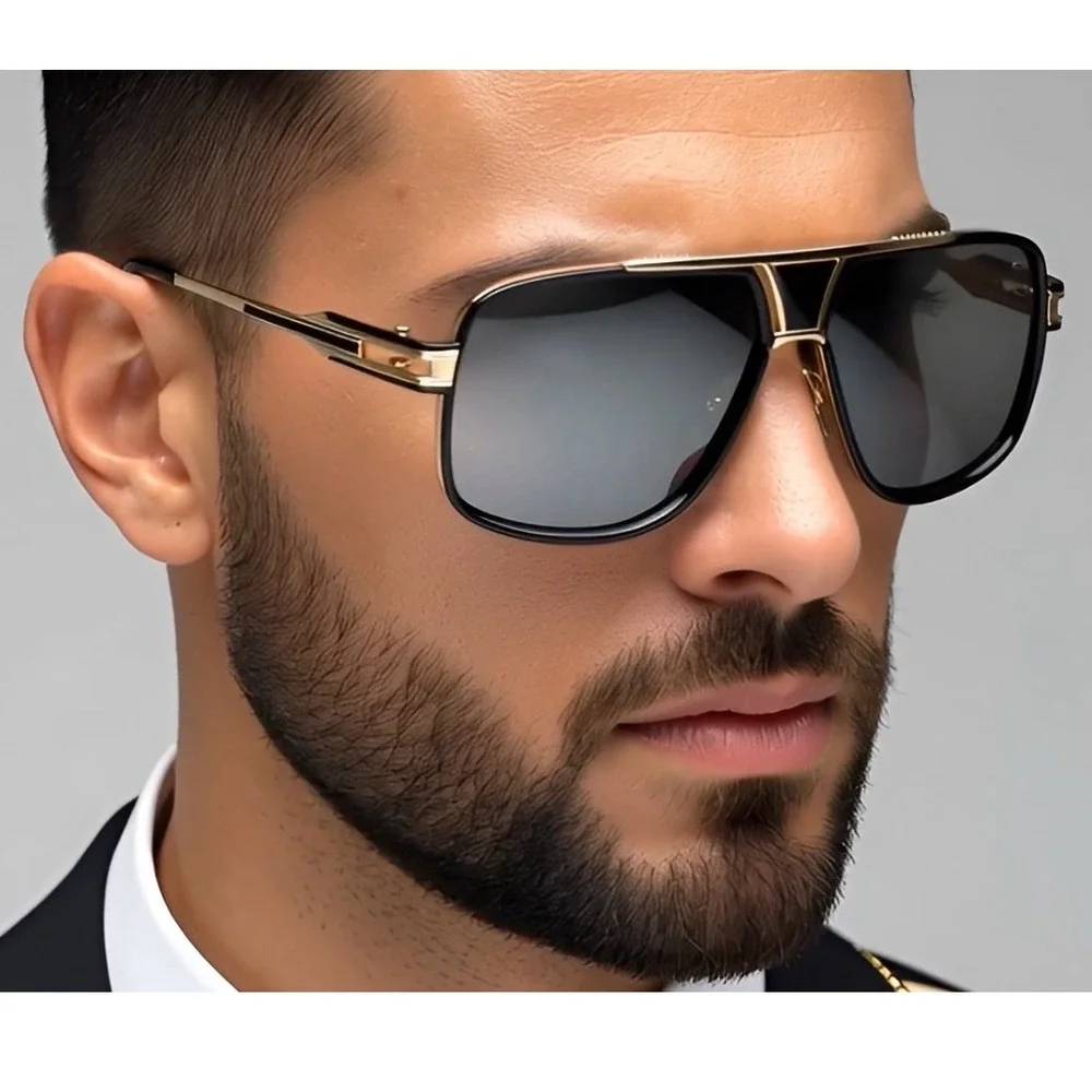 Aviator Sunglasses‎ Square Frame Women Silver Lens Fashion Shades Lentes Gafas
